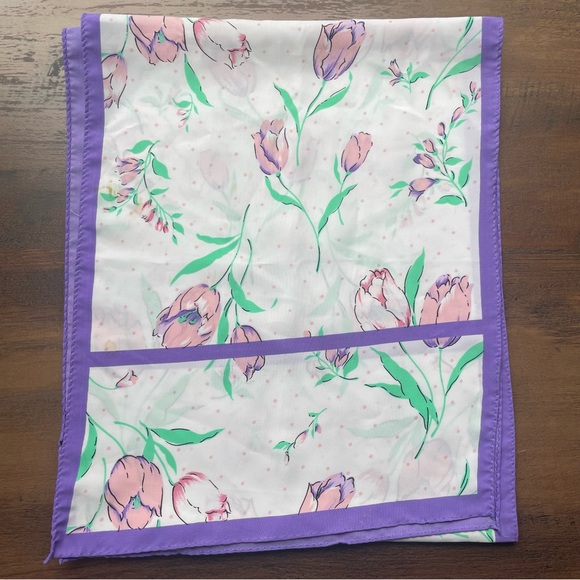 Vintage Floral Scarf - Picture 2 of 8